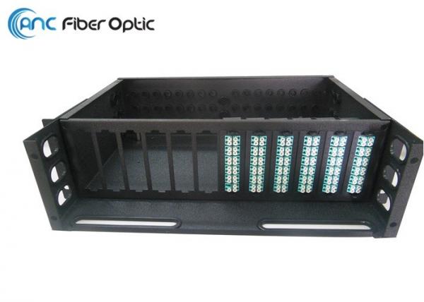 288 Core MPO Fiber Optic Cable , 19" 3U MPO Rack Mount Patch Panel LGX Steel