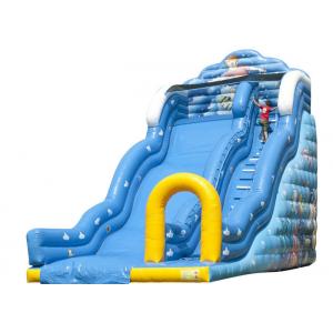 China Wave Seaworld Baby Inflatable Slide , Indoor Playground Blow Up Slip And Slide supplier