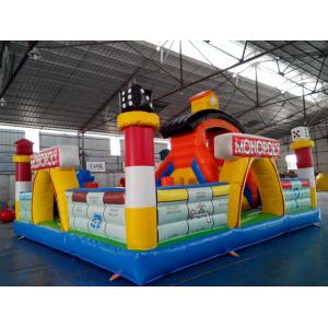 China House Jump Bounce Land Inflatable Amusement Park Double Stitching supplier