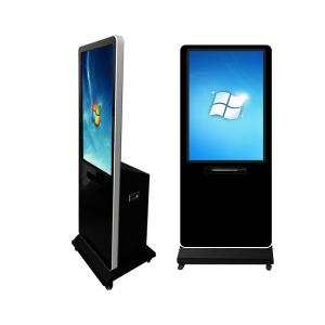 China 43 Floor Standing Digital Touch Screen Signage AD Player With A4 Printer supplier