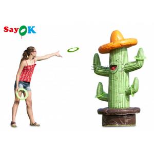 Inflatable Outdoor Games PVC Tarpaulin Inflatable Cactus Ring Toss Puncture Proof