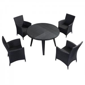 China Poly Rattan 7 Pieces Garden Wicker Dining Furniture supplier