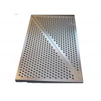 China 3mm SS Round Hole Perforated Metal Panels For Wall Panelling With Floding Edge on sale