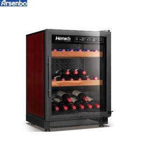 Soundless Freestanding Wine Cooler Fridge , 160W Under Counter Wine Refrigerator