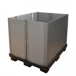 500kg Collapsible Plastic Coaming Box Coreflute Corrugated Crate