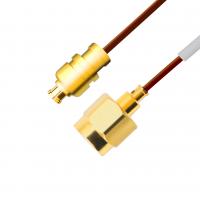 China 0.047 5G Semi Rigid Coax Cable Sma Male Straight Plug Te 1996771-1 To Smpm Female Jack on sale