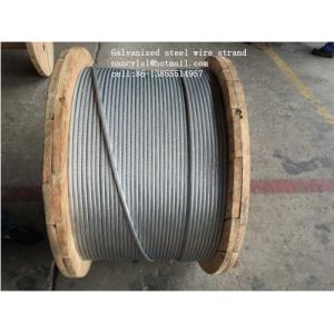 ASTM B498 Galvanized Guy Wire , 1*7 1*19 Galvanized Wire Rope With Strong Adhesion