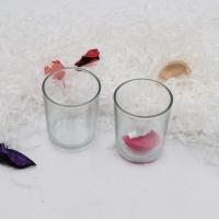 Transparent Glass Tealight Candle Holder 9 Oz With Wooden Lid 300g