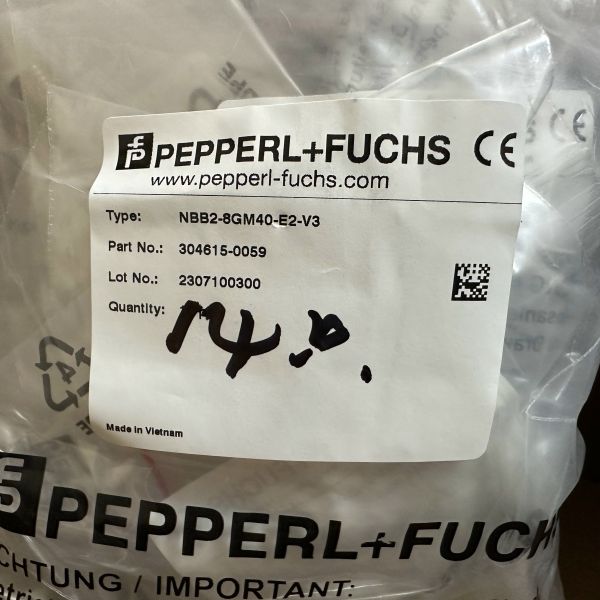 Barrera de seguridad Pepperl Fuchs NBB2-8GM40-E2-V3 de 2mm, sensor de proximidad tipo PNP M8