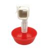 China Square Plastic Nipple Drinker with Dripping Cup Automatic Drinking Water Hanging Cups Chicken Water Cups Poultry Brooding wholesale