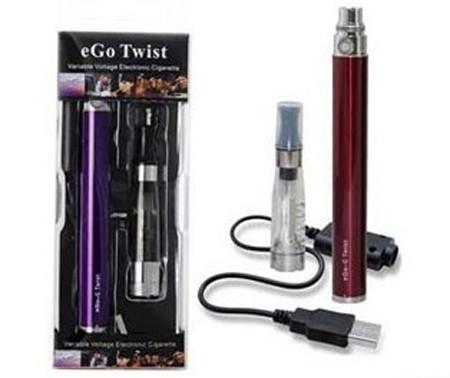 Ego-Twist Electronic Cigarette Starter Kits , 3.2-4.8V variable voltage Battery