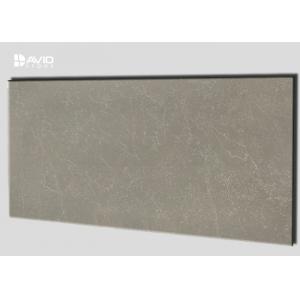 Durability Gray Quartz Slab With White Veins For Making Kitchen Vanity Tops