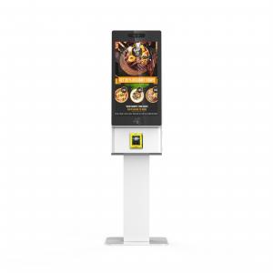 21.5 Inch Floor Standing Self Service Restaurant Kiosks With VPOS