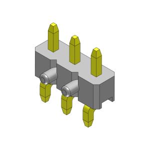China TYPE 1 *2 PIN To 1*40PIN H=2.00MM de SMT simple d'entrée de côté de rangée de Pin Header Connector 2.00mm wholesale