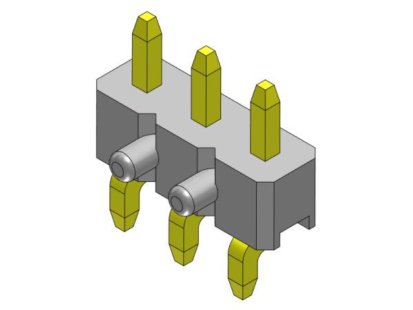 Pin Header Connector 2.00mm Single Row Side Entry SMT TYPE 1*2PIN To 1*40PIN H=2.00MM