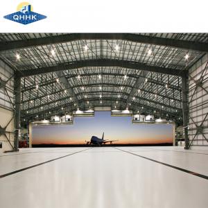 Pre Designed Q355 Steel Structure Hangar H Beam Metal Portal Frame Building