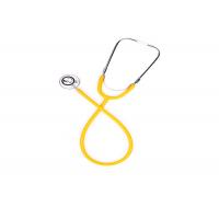 China Hospital Use Best Seller Yellow Dual Head Aluminum Stethoscope for sale