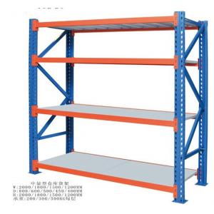 China Custom Fitted Warehouse Storage Racks , Medium Duty Steel Pallet Rack Shelving supplier