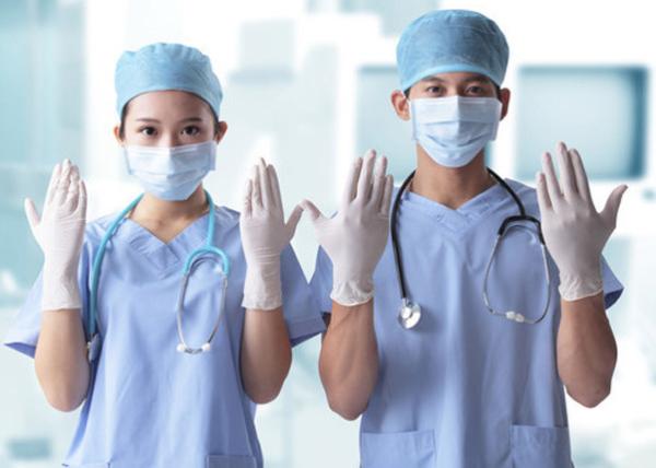 PD PF Long Sleeve Disposable Latex Gloves Anatomically Shaped For  Day Surgeries