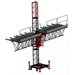 China Aerial Single Lifting Mast Climbing Work Platform for Building Decoration 150m Height supplier