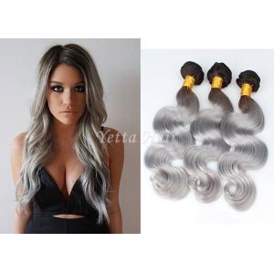 China Body Wave 100% Human Hair Extensions / Ombre Human Hair Weave Extensions supplier