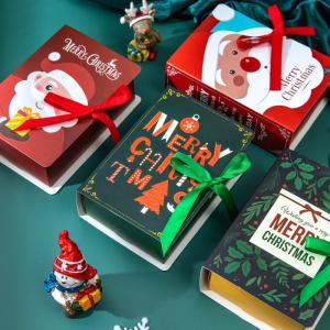 Custom Christmas Candy Box Paperboard Creative Magic Book Decorative Empty