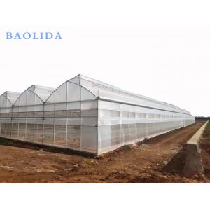 Seedling Nursery Greenhouse Structure Galvanizing Steel Arched Frame Multi Span Greenhouse