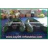 Green 0.9 / 1.2 mm Tarpaulin PVC Inflatabe Boats with Aluminum Floor / Paddles