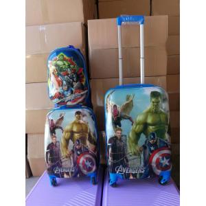 China 4 Wheels Practical Cartoon Trolley Bags , Lightweight Youth Luggage Sets supplier