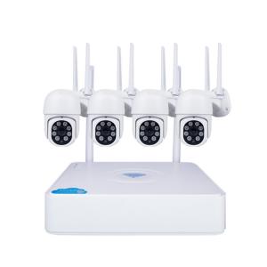 Outdoor Wireless Surveillance Camera Systems 4CH WiFi NVR With Audio OEM