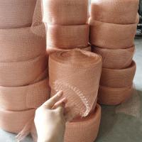 China 6m Mouse Copper Mesh Customized Size Knitted Copper Mesh For Rodent Control on sale