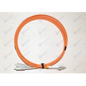 China SC - LC Fiber Optic Patch Cable , Multimode Fiber Patch Cord Customized Material wholesale
