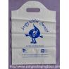 China 100% Compostable Plastic Bags Die Cut Shopping Bag in White wholesale