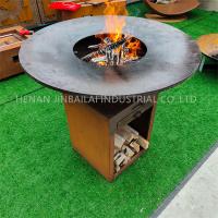 China CE Wood Fuel Steel BBQ Grill Outdoor Barbecue Grill 500*500*1000mm on sale