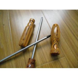China Non - Toxic lmitation Wood Hexagonal CA Cellulose Screwdriver With Crystalline Handle supplier