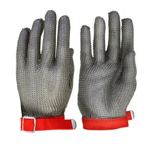 316L Stainless Steel Chain Mesh Cut Resistant Gloves for Butchers Working Protection