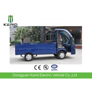 China Low Noise 4 Wheels Electric Cargo Van Utility Cart With Stainless Steel Cargo Box supplier