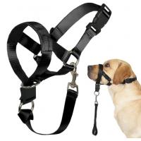 China Dog over the nose dog lead Head Collar Halter with Safety Strap on sale