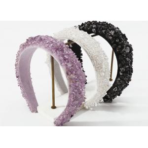 Europe United States fashion Baroque crystal heavy industry beaded irregular gravel headbands luxury accessories