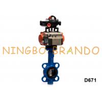 China Pneumatic Actuator Butterfly Valve With Limit Switch Solenoid Valve on sale