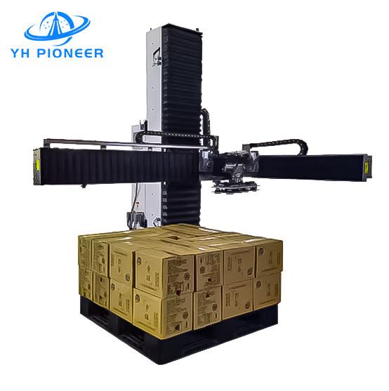 Efficient and Flexible Beer Palletizing System with Aluminum Construction for Easy Integration