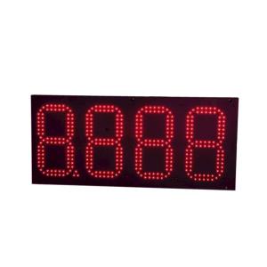 China 10inch Bright White Waterproof LED Gas Price Signs Outdoor With RF Remote Control supplier