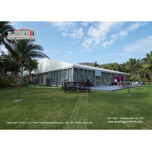 Huge Outdoor Event Tents With Glass Walls And Doors For International Conference