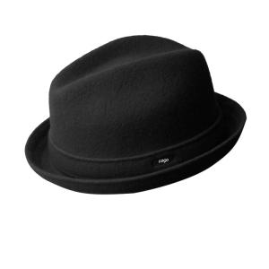 China Durable Player Faux Wool Fedora Hat , Mens Cool Jazz Hats One Size Fits All supplier