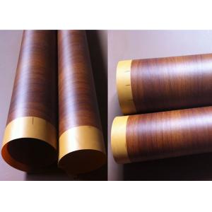 China Waterproof Pvc Foil For Membrane Press Vacuum Red Rosewood 500m Roll supplier
