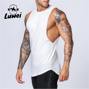 Sleeveless Men Workout Tank Top Cutout Hollow Bodybuilding Gym Tank Top