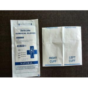 Micro Rough Surface Sterile Examination Gloves , White Latex Gloves Low Protein Level