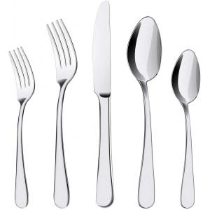 China 5 Pieces Stainless Steel Safe Flatware Cutlery Set Utensil Kitchen Cookware Sets supplier