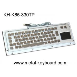 China Vandal proof industrial Computer Kiosk keyboard with Stainless steel panel mount supplier