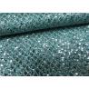 China Soft Handfeeling Glitter Mesh Fabric Design Pu Synthetic Leather For Shoe wholesale